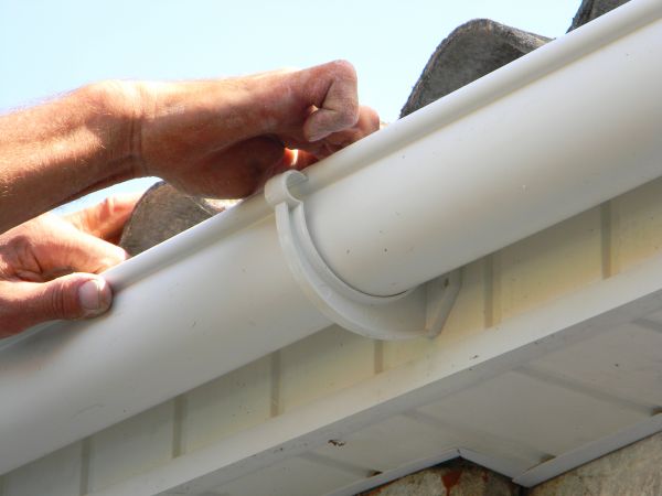 Plastic Gutter Repair in Belleville